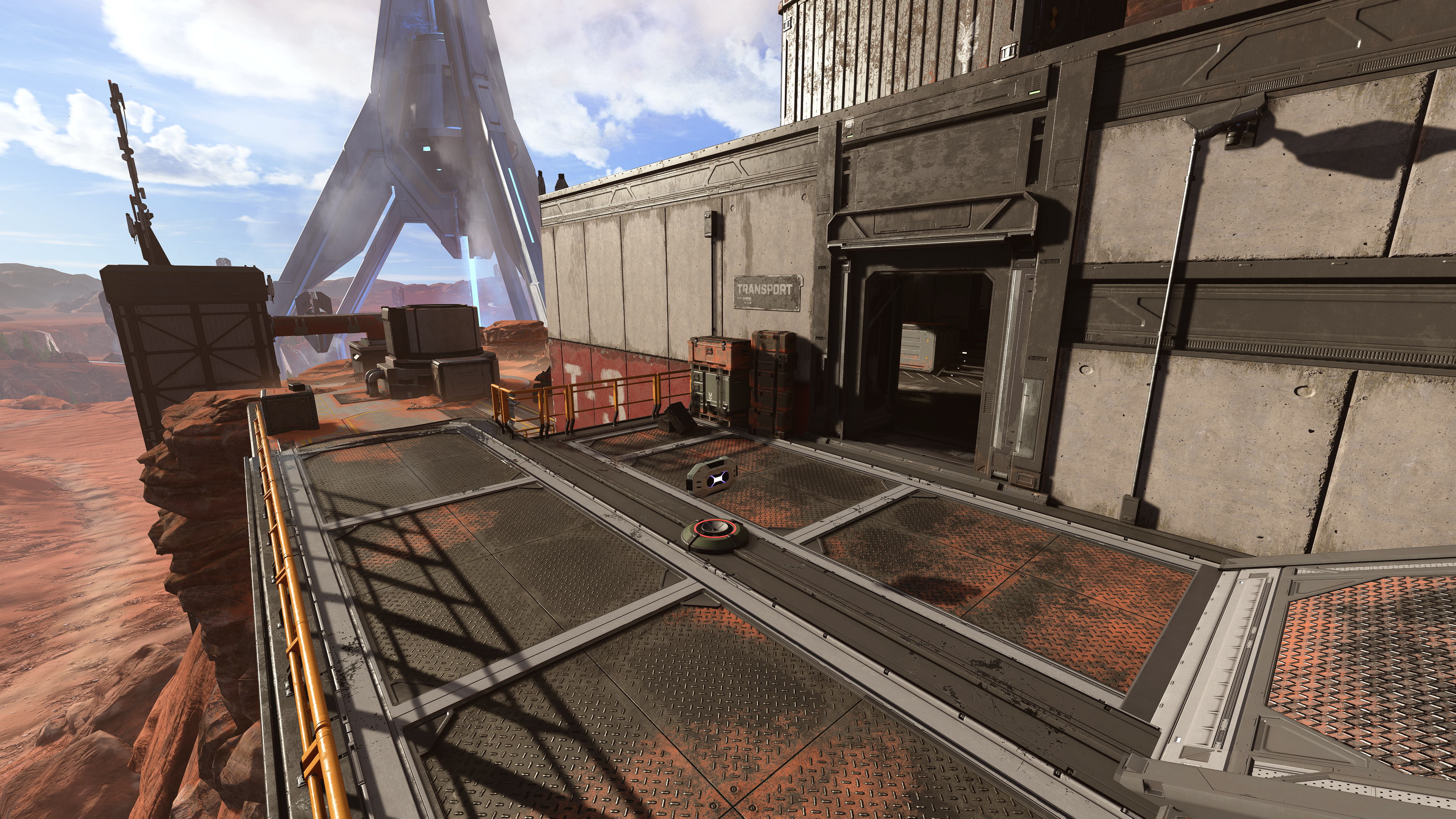 Screenshot of the map Fragmentation with Raytraced Shadows set to ON.