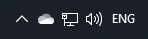 Closeup image of Windows taskbar with speaker icon.
